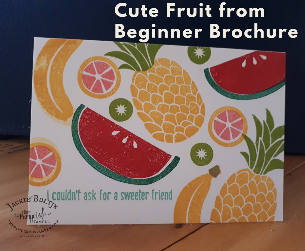 Cute Fruit Collage - The Pampered Stamper